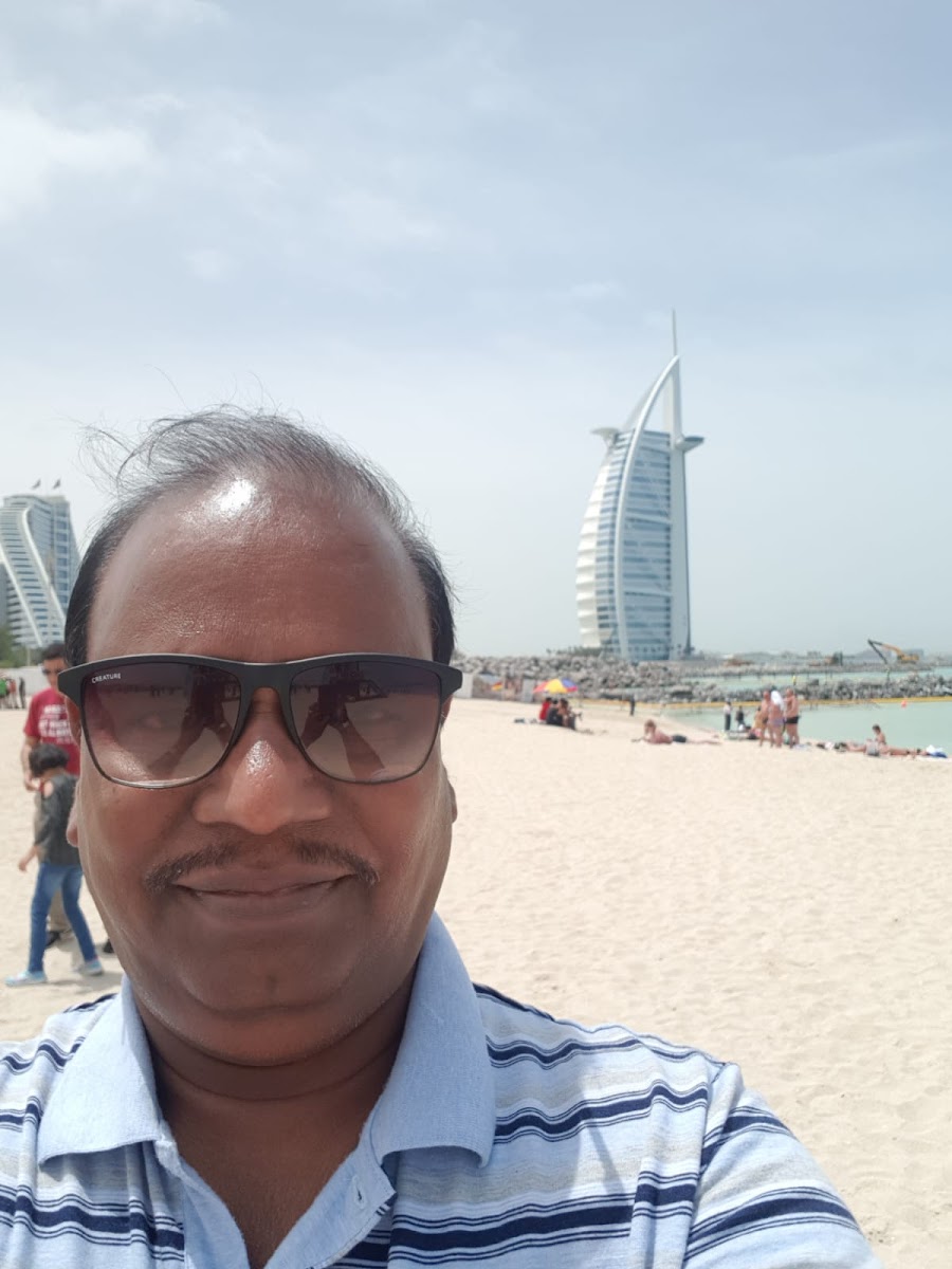 Mallikaarjun Bhupalam at the Burj Al Arab in Dubai